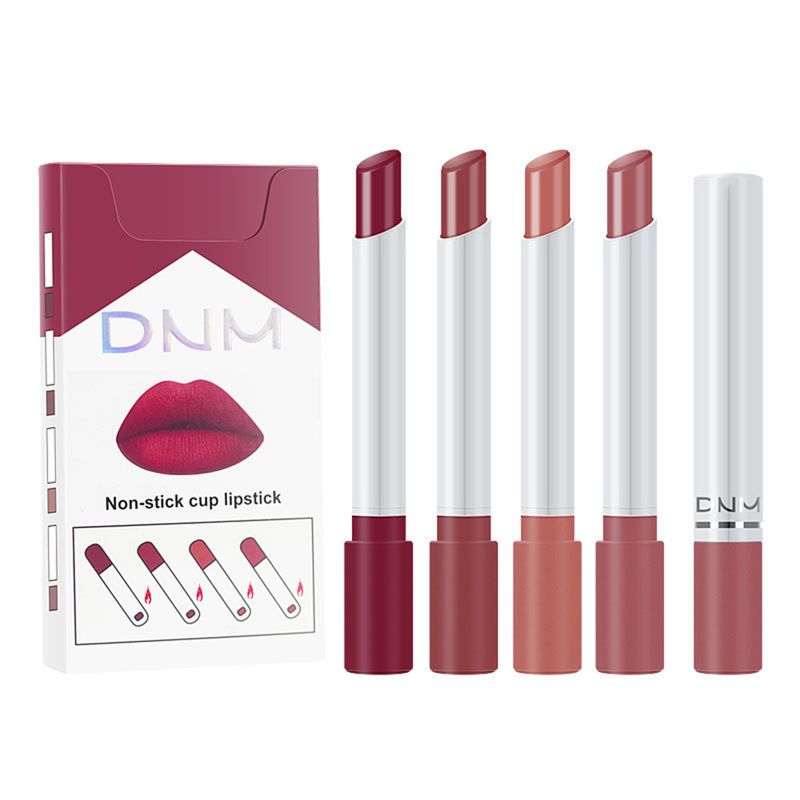 BeautyLife 4 farver Langvarig vandtæt fløjl mat cigaret læbestifter Kosmetik_voghion.com