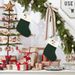001 Cross-Border New Decoration Supplies Green English Letter Knitted Christmas Socks Small Pendant Children's Gift Bag_voghion.com
