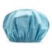 Women's Waterproof Shower Cap - Reusable Double-Layer Hair Protection (Elastic & Adjustable Universal Fit For Bathing Swimming & Spa)_voghion.com