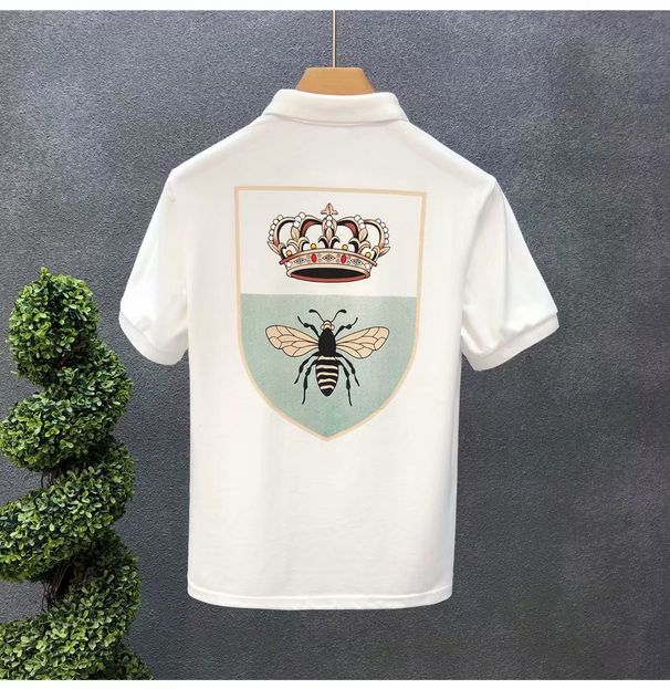 Männerkleeder High-End Trendy Männer Hallefärm Summer Neit Poloshirt Männer Trendy Mark Kuerzärm Jugendlech Perséinlechkeet Männer Kraang T-Shirt_voghion.com