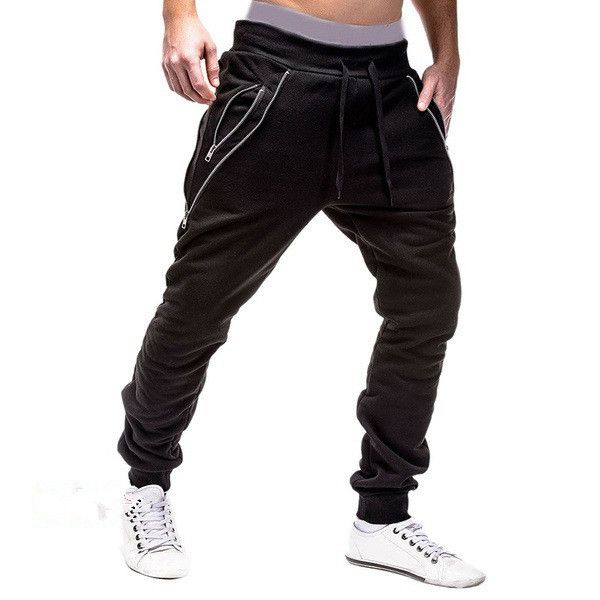 Herren-Sporthose, Kordelzug, Herren, kleiner Fußverschluss, modische Jogginghose_voghion.com