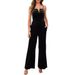 Shi Ying säin neien Dammen-Outfit ouni Schleifen mat engem modernen Temperament, enger schlanker Passform, breede Been, engem eenfaarwege, sexy Jumpsuit_voghion.com