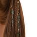 Ethno-Stil Flechtmuschel Dreadlock Ringe, Bunte Haarreifen für Zöpfe, Boho Kopfschmuck_voghion.com