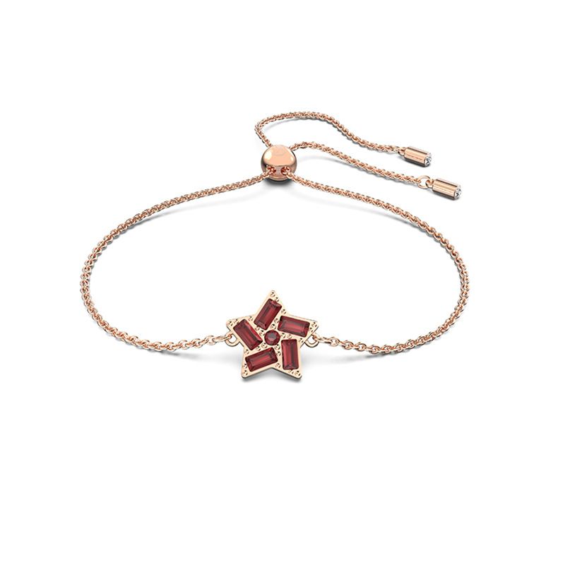 Braccialetto Lucky Star Red Five Pointed Star Braccialetto femminile con stella di cristallo_voghion.com