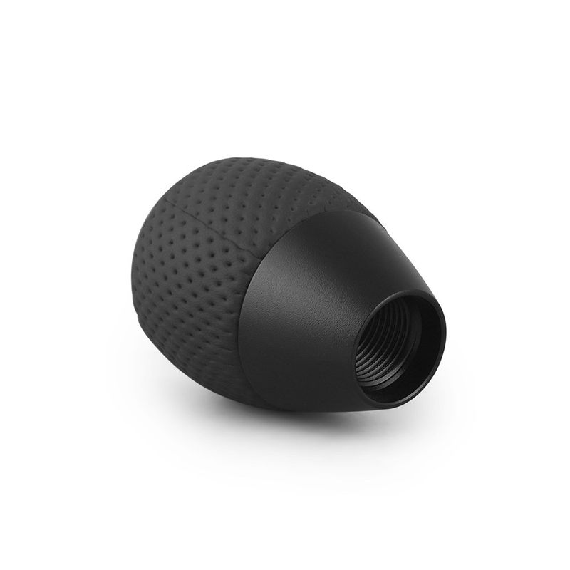 Leather＆Aluminium Universal Car 5 Speed For M8 M10 M12 Lever Gear Level Knob Shift Head_voghion.com