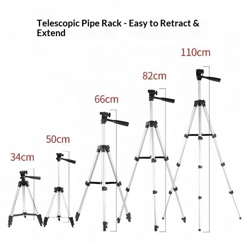 Hold 3110 Tripod Phone Live Streaming 3120 Black Four-Section Stand Aluminum Alloy Portable_voghion.com