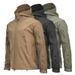 Chaqueta Softshell de piel de tiburón, camuflaje, con capucha, polar, impermeable, cortavientos, para montañismo, abrigo cálido para invierno_voghion.com