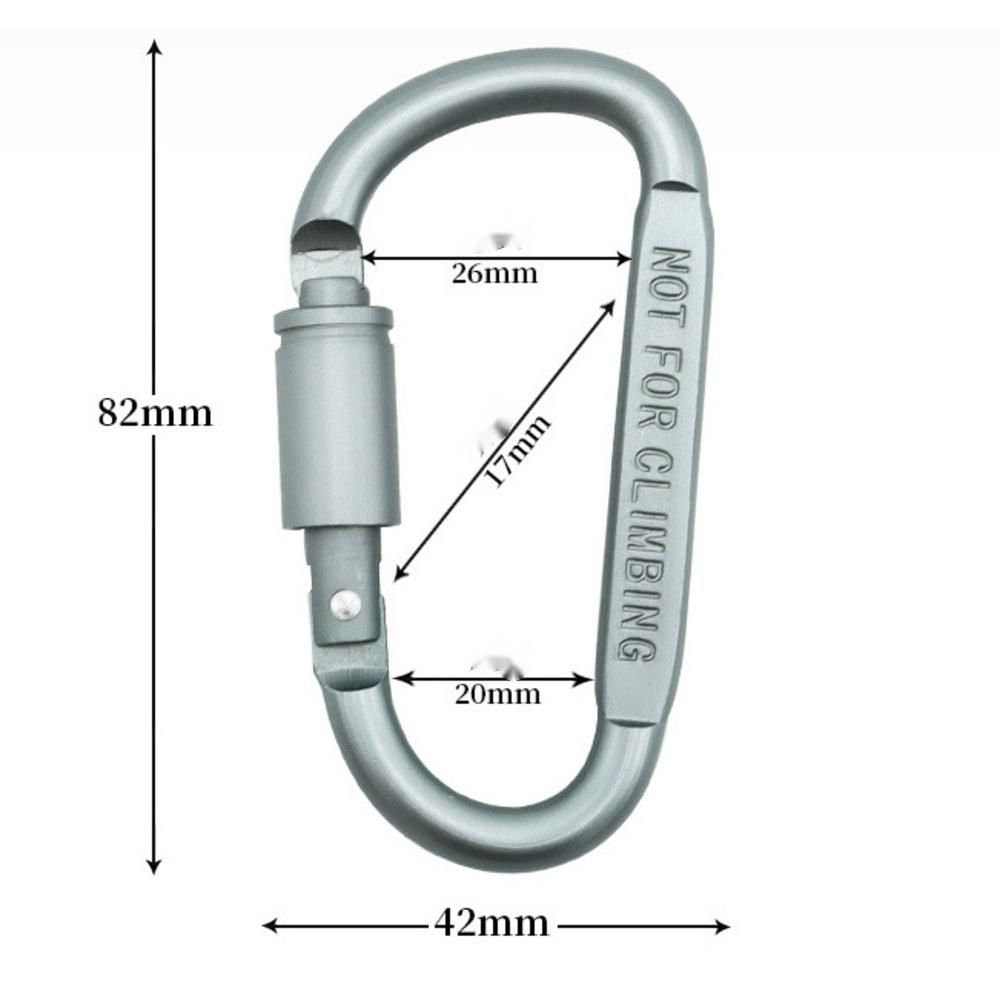 High-Quality Thickened 8CM Locking Carabiner Quick-Hook Nut Colorful Hanging Aviation Aluminum Alloy D-Shaped Buckle_voghion.com