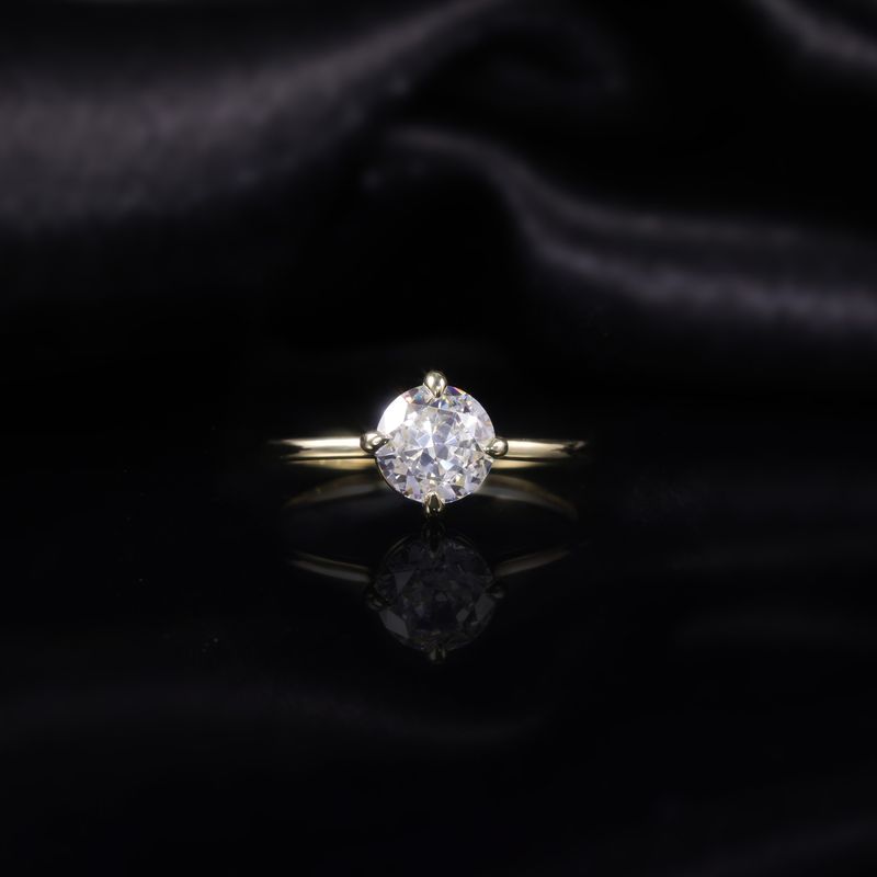 2 Carat Cultured Diamond Wedding Ring High End 9/10/14/18k Gold Rose Gold Ring_voghion.com
