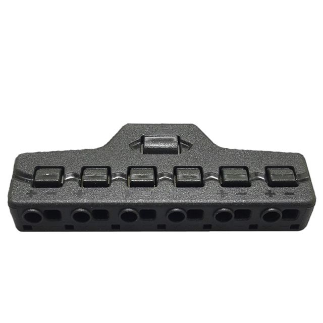 6 Ports Out Line Splitter Quick Connect Nizkonapetostni Wire Splitter Distribution Block Za Razsvetljavo Led Trakovi Priključni Terminal_voghion.com