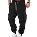 Men's Cargo Pants With Multi-Pockets Drawstring Casual Jogger Pants Loose Fit Comfortable Trousers For Outdoor Work Travel_voghion.com