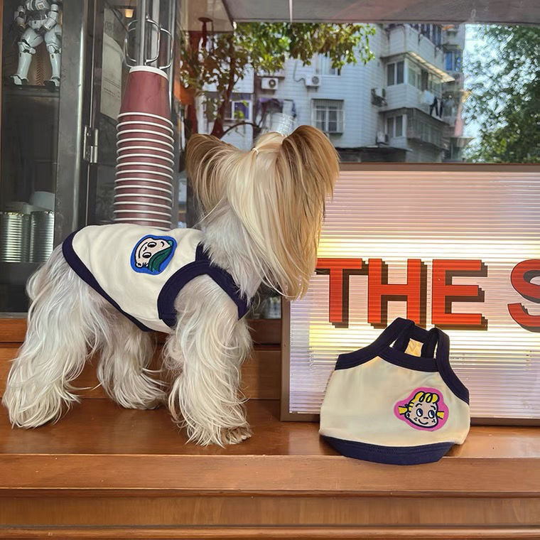 Hund Neue Stil Kleidung Kleine Strap Pommerschen Bichon Teddy Sommer Yorkshire Terrier Katze Haustier Weste_voghion.com