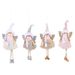 Pom Pom Hat Angel Girl Ornament - Christmas Tree Hanging Decorations, Set Of 4 (Beige, Gray, White, Pink), European Style Holiday Decor"_voghion.com
