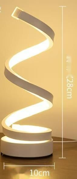 Small Whirlwind Spiral Decorative Atmosphere Table Lamp Modern LED Bar Creative Warm Romantic Bedside Night Light Gift_voghion.com
