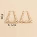 Orecchini a cerchio oversize con nodo di bambù, trapezoidali e triangolari in lega d'oro 14K_voghion.com