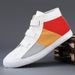 Spring New Breathable Casual Fashionable and Comfortable Classic Versatile Men's Trendy High Top Canvas Shoes_voghion.com