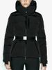 Damen Winterjacke mit Kapuze, hoher Taille, gepolstert, Sportparkas, Mäntel mit Gürtel, weiblich, elegant, dick, warm, Taschen, winddicht_voghion.com
