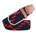 New Multi-Color Elastic Woven Outdoor Fashion Apparel Men's Jeans Casual Pants Alloy Buckle Waist Belt_voghion.com