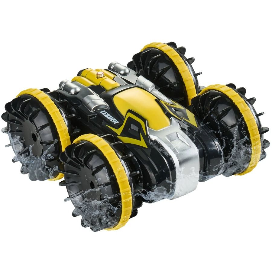 Auto telecomandata gialla GHz Barca telecomandata per adulti RC Anfibio 4WD 2.4_voghion.com