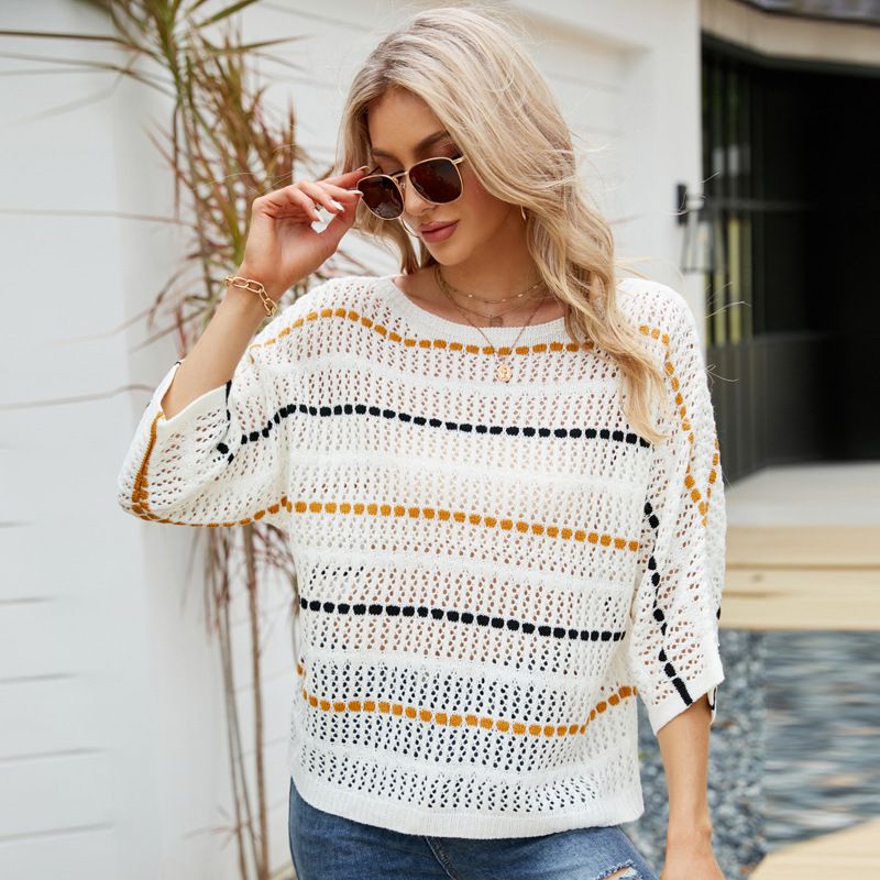 Temperamentvolles kurzes Top, sexy Mohairpullover mit V-Ausschnitt, schmal geschnittener gekreuzter Pullover-Strickpullover für Damen_voghion.com