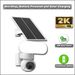 Caméra solaire sans fil pour éclairage de jardin extérieur, étanche et à haute luminosité_voghion.com