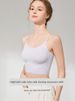 Koszulka damska Beauty Back Camisole z wkładką na klatkę piersiową, wewnętrzna, zewnętrzna, tuba, jedwabna bielizna sportowa, letnia, cienka, dopasowana góra_voghion.com