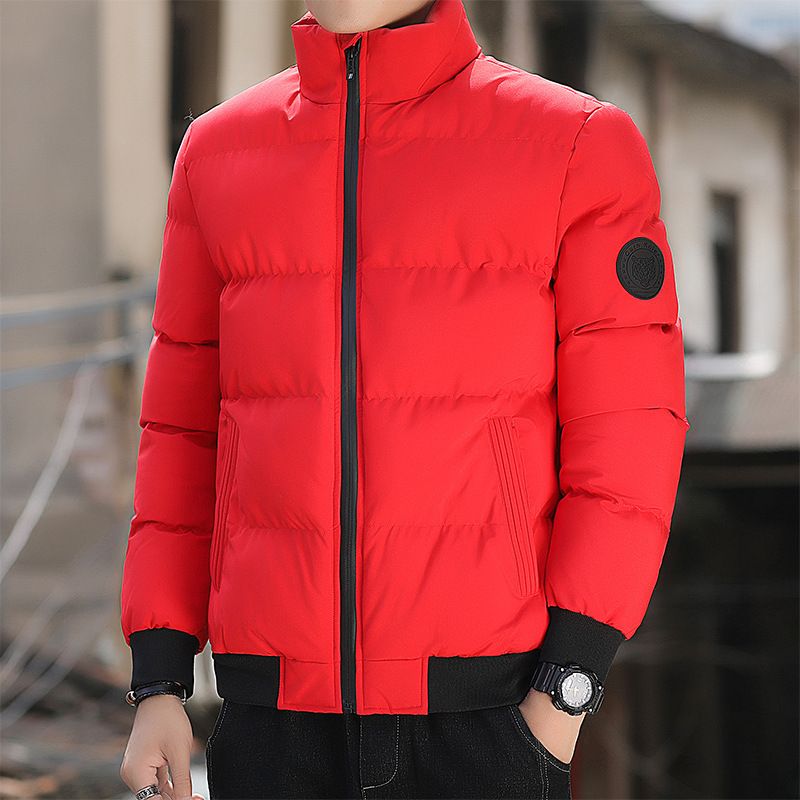 Abbigliamento da uomo giacca imbottita in cotone, più velluto e ispessimento, giacca da studente coreana alla moda, giacca invernale imbottita in cotone, giacca imbottita da uomo_voghion.com
