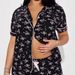 Women's Clothing Casual Ladies Comfortable Rejection Short Sleeve Printed Front Open Button Shorts Suit_voghion.com