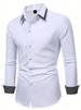Camicia da uomo slim casual business alla moda, a maniche lunghe, con colori coordinati, nuova moda da strada_voghion.com