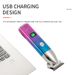 Gradient elektriline juukselõikur LCD-digitaalekraaniga, USB-laadimistoite ja kääridega_voghion.com