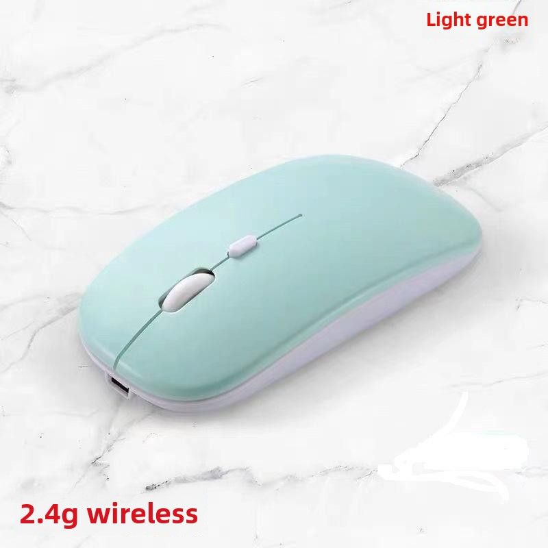 Nuovo mouse wireless Bluetooth a doppia modalità, carica silenziosa, computer portatile, ufficio, gioco, mouse wireless luminoso_voghion.com