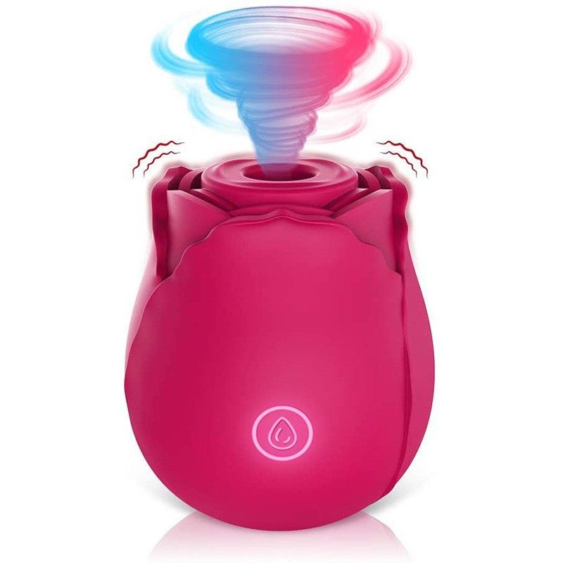 Rose Love Fun Jumping Egg Meeting Joyful Vibration Sucking Masturator Massager Adult Sex Toy Women's Equipment_voghion.com