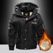 Men's Clothing Winter Fleece-Lined Hooded Jacket - Thickened Warm Coat With Windproof Design, Casual Oversized Parka For Cold Weather_voghion.com