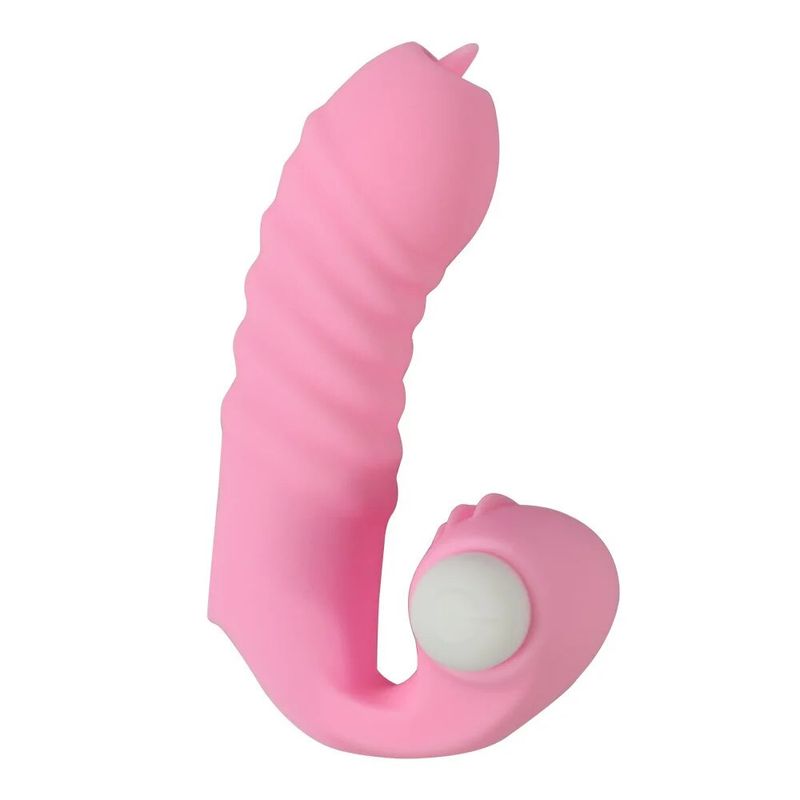 Finger Cover Vibrator Tongue Licking Massager Sex Toys for Women G Spot Orgasm Clitoris Stimulate Couple Flirt_voghion.com