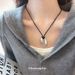 New Irregular Oval Pendant Necklace With Simple Design, Collarbone Chain, Elegant And High-end Accessory For Women_voghion.com