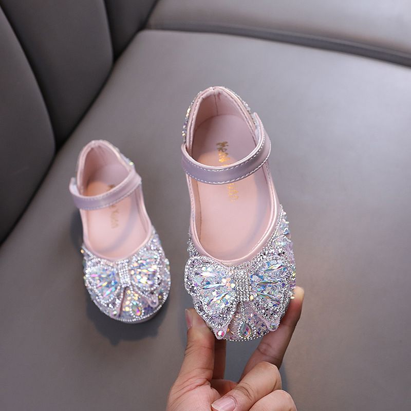 New Ladies Baby Girls Girls Princess Diamond Single Shoes Leather Shoes Dance Performance Shoes_voghion.com