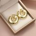 1 Pair Elegant Exaggerated Star Solid Color Flower Alloy Ear Cuffs_voghion.com