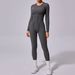 Tongfei New Winter One-Piece Sports Yoga Suit Backless Sleeve Long Pants Bodysuit Tight-Fitting 10122_voghion.com