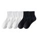 Socks new solid color high elastic sports socks black and white spring and autumn men's socks_voghion.com