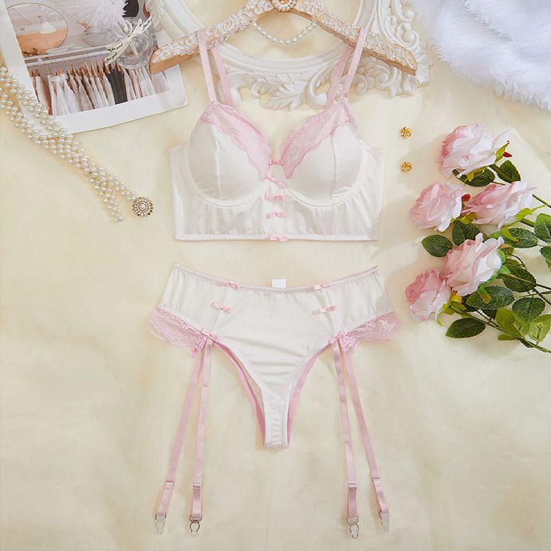 Sexy und lustige Dessous Spitze Perspektive verführerische BH Tanga zweiteiliges Set_voghion.com