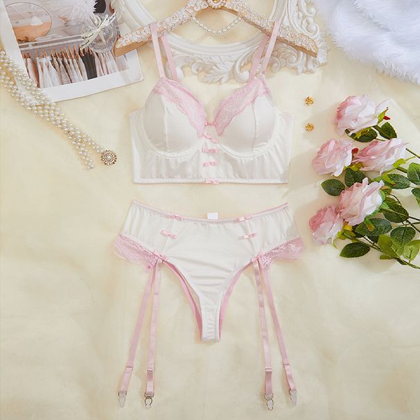 Sexy und lustige Dessous Spitze Perspektive verführerische BH Tanga zweiteiliges Set_voghion.com