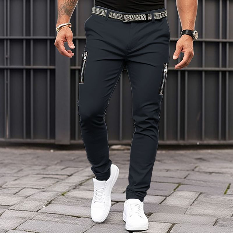 Pantaloni chino elasticizzati slim fit da uomo alla moda Pantaloni comodi e traspiranti perfetti per le attività quotidiane e sportive_voghion.com
