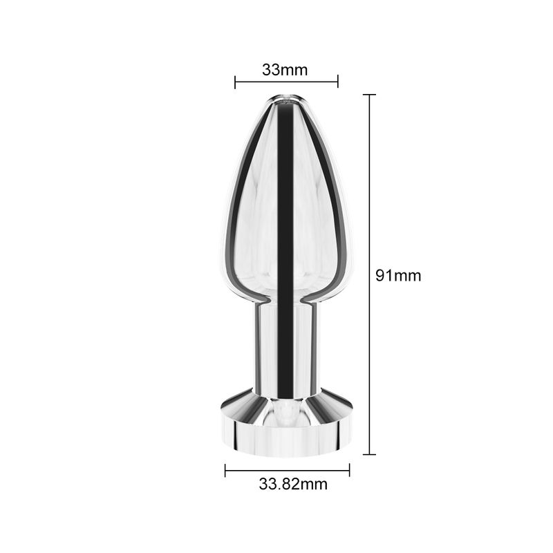 Speed Vibrating 10 Metal Anal Bead ButtPlug Vibrating Large Rechargeable G-Spot Prostate Massager Dildo Ma_voghion.com