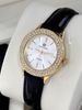 Versatile Quartz Watch Simple And White Niche Student Diamond-encrusted Waterproof Light Luxury Women's Watch Gold Workplace Retro Belt_voghion.com