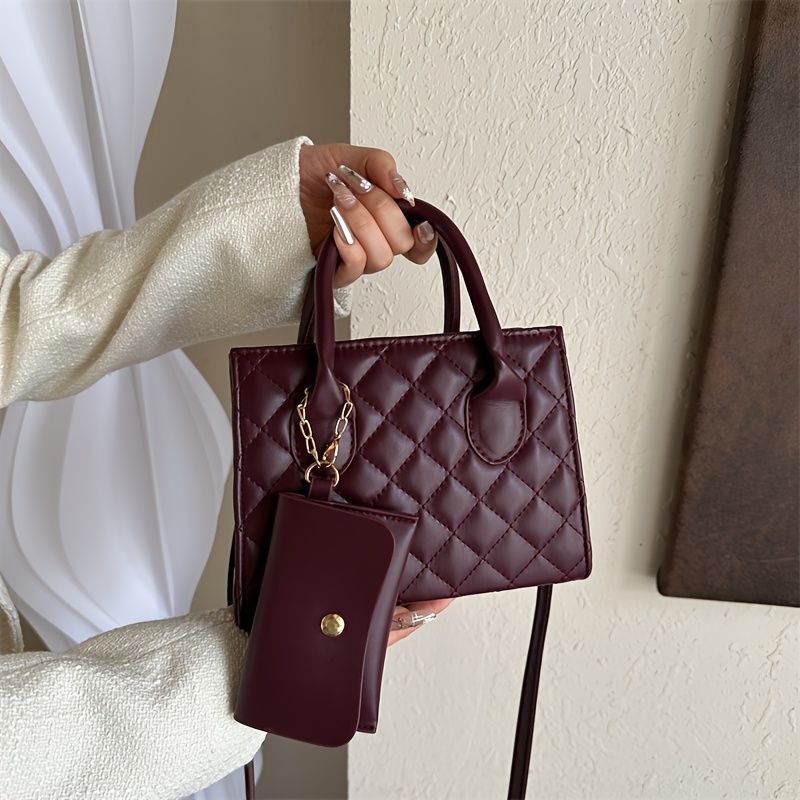 Mini sac à bandoulière matelassé tendance, sac à main décontracté, sac à bandoulière et sac à main pour femme_voghion.com