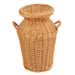 Handwoven Rattan Vase Basket - Rustic Decorative Planter With Handles For Flowers & Home Decor_voghion.com