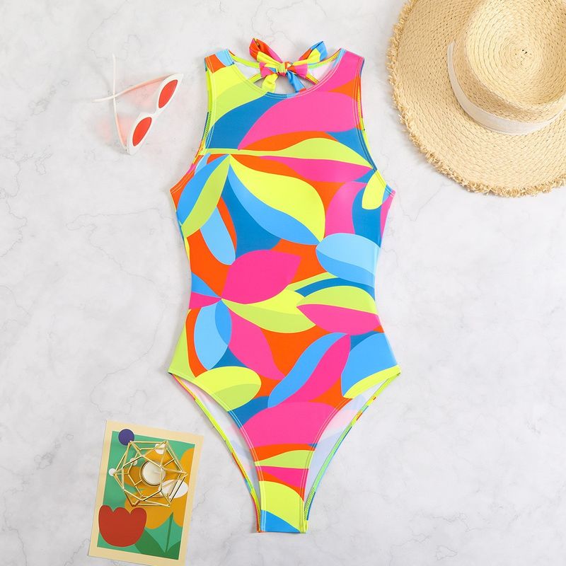 Women’s Clothing new one piece swimsuit digital printing sexy tight backless bikini cross border swimsuit_voghion.com