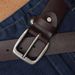 Hochwertiger Gürtel aus echtem Leder für Herren-Businesshosen, Nadelschnalle, handgefertigter, lässiger, einfacher und abgenutzter Gürtel_voghion.com