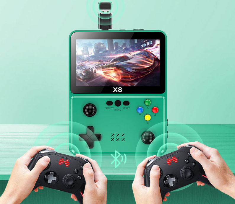 New 4inch Joystick Arcade Portable MINI Handheld Dual Player Rechargeable Game Console_voghion.com