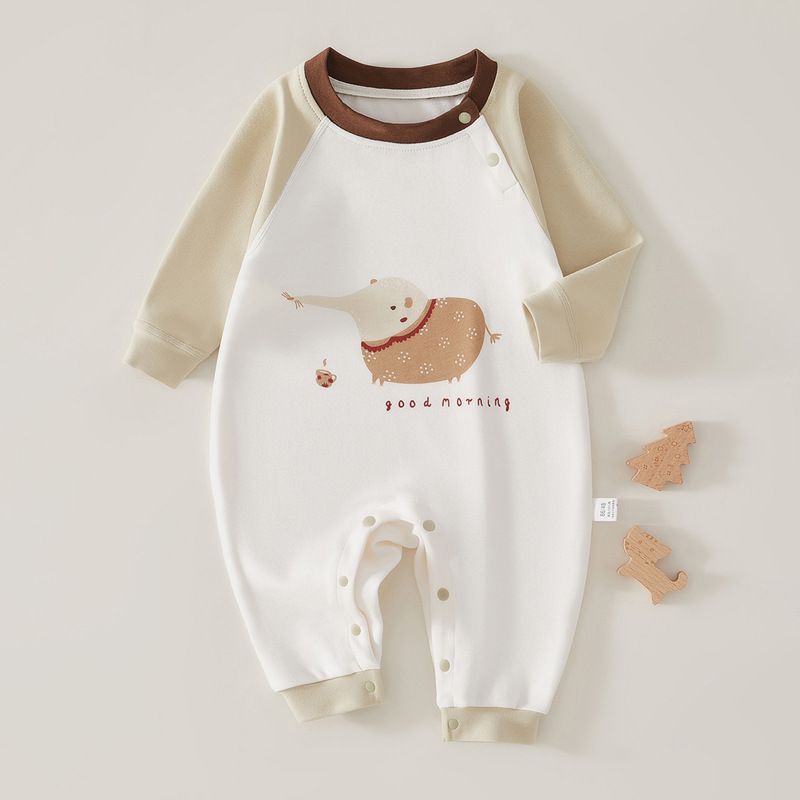 Baby-Overall Herbst, Neugeborene, Schlafanzug aus reiner Baumwolle Frühling Sommer, neue Styles Baby Männer Frauen, Herbstkleidung für Kleinkinder_voghion.com